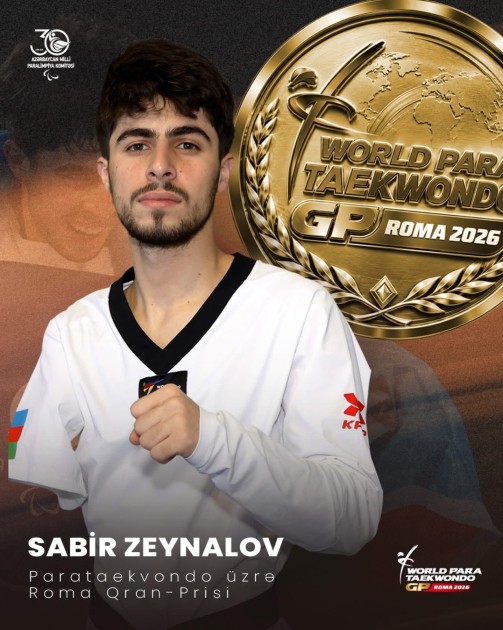 Parataekvondoçularımız Romada iki medal qazandılar