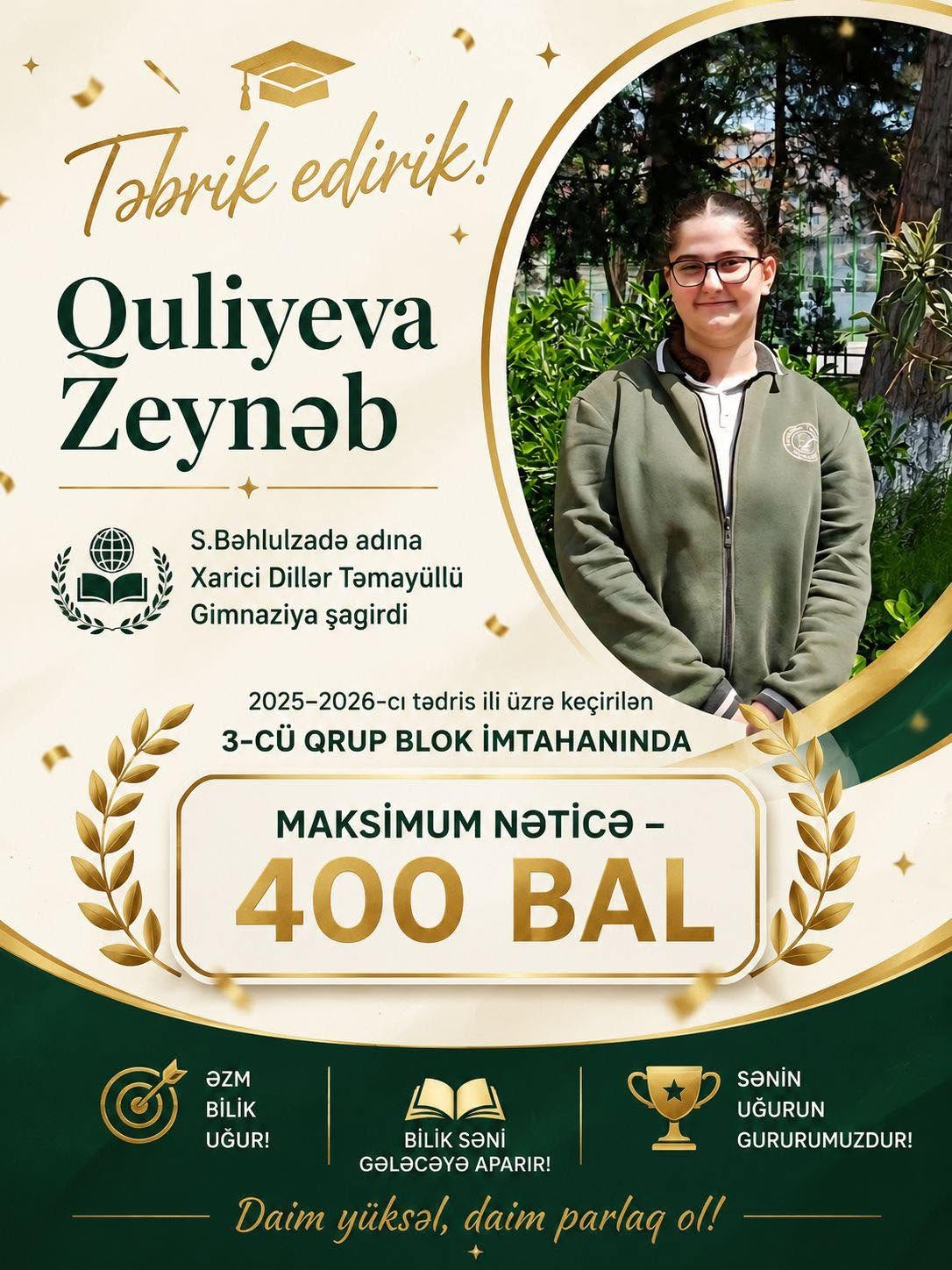 Ən yüksək balı onlar topladı - Adları (FOTOLAR)