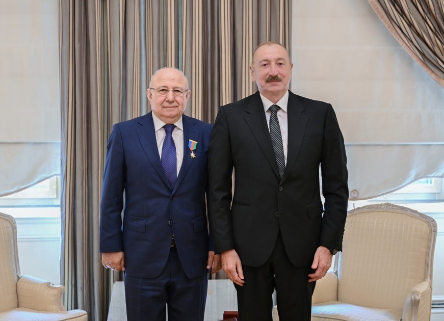 Prezident Qurban Qurbanova “Dostluq” ordenini təqdim etdi - FOTOLAR