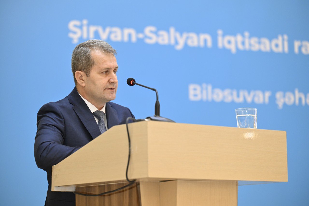 Prezidentin köməkçisi Biləsuvarda regional müşavirə keçirdi - FOTOLAR