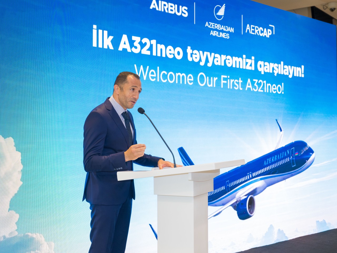 AZAL təyyarə parkına ilk yeni nəsil “Airbus A321neo”nu əlavə etdi - FOTOLAR