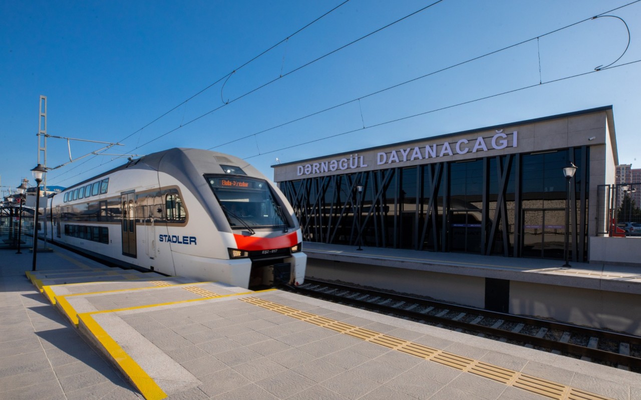 "Dərnəgül" qatar dayanacağı istifadəyə verildi