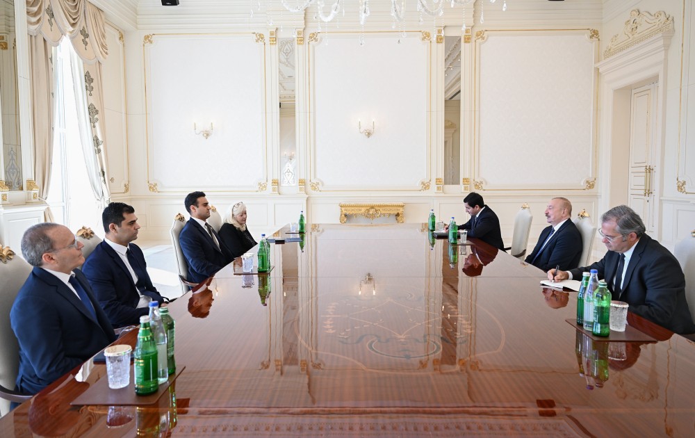 İlham Əliyev ABŞ Konqresinin Nümayəndələr Palatasının üzvünü qəbul etdi - FOTOLAR