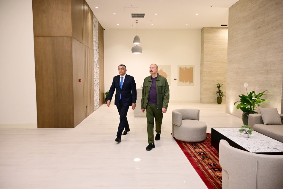 İlham Əliyev “Xankəndi” hotelinin açılışında iştirak edib - FOTOLAR